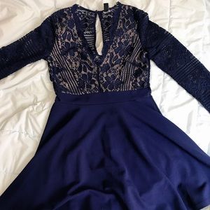 Navy Windsor Formal Dress
